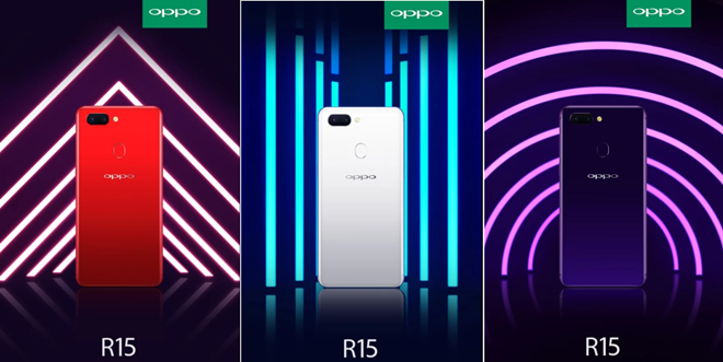 Oppo R15 Colours