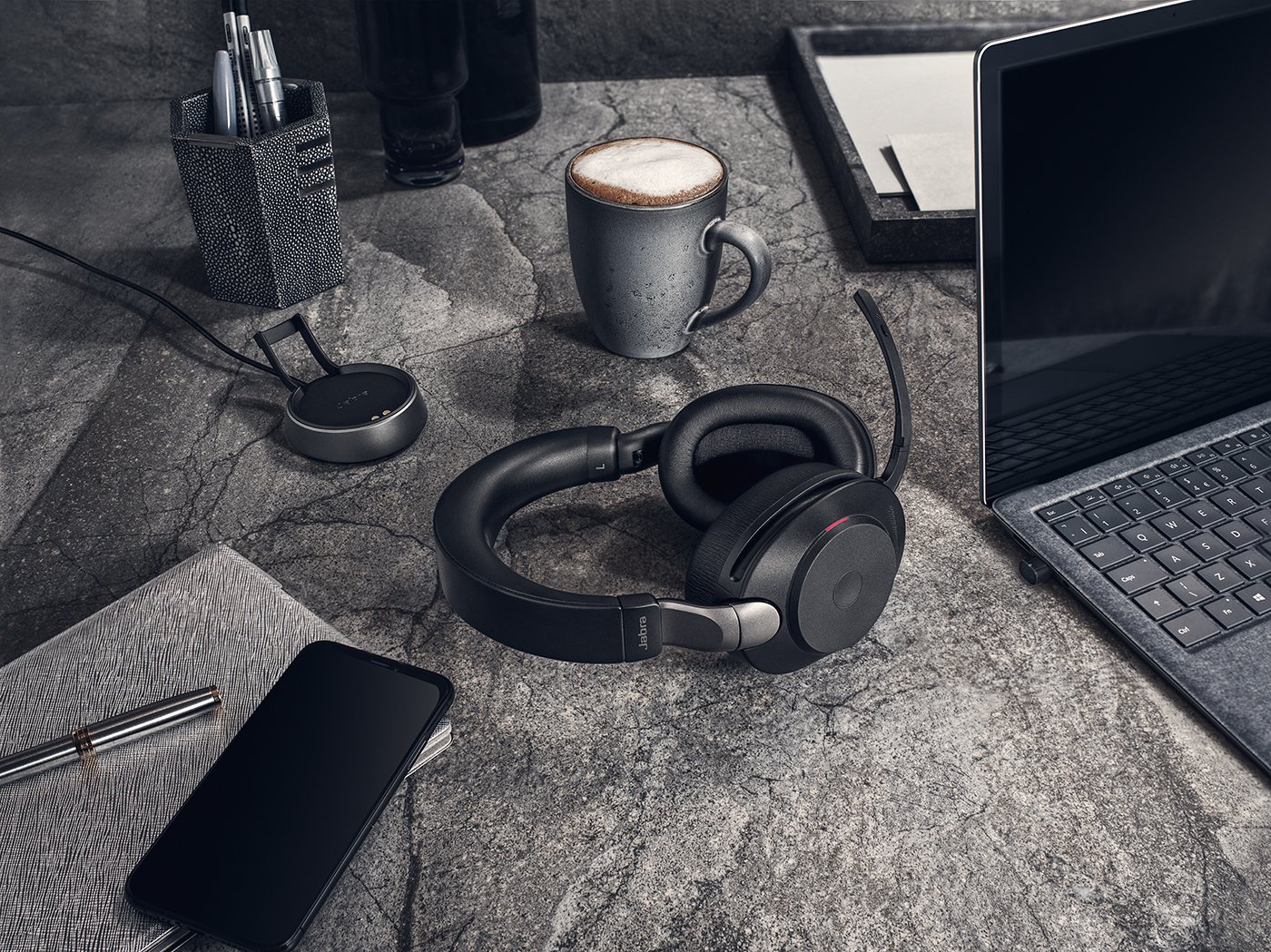 Jabra Evolve2 85 Black Office Contextual